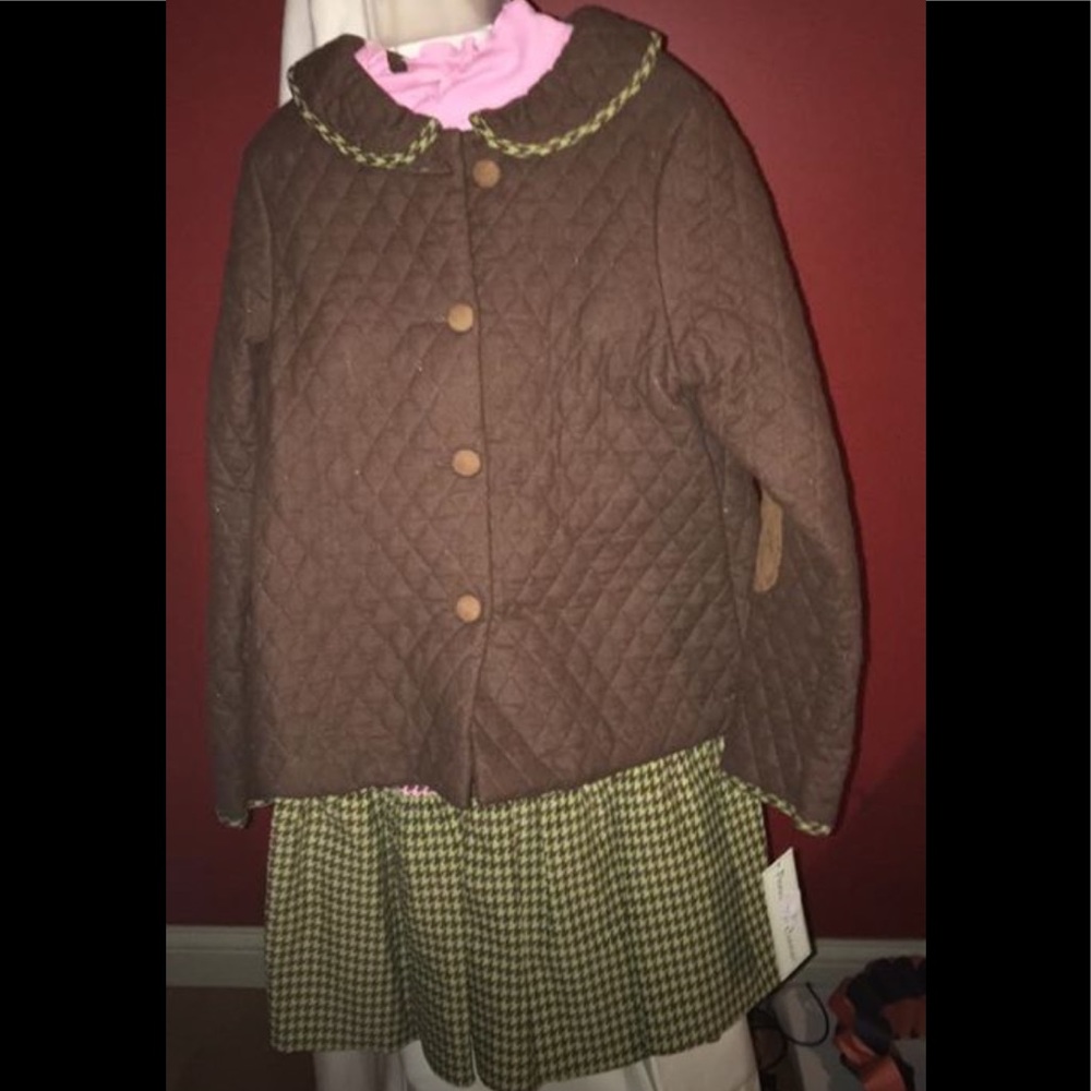NWT 3 pc Girls Peaches & Cream Outfit